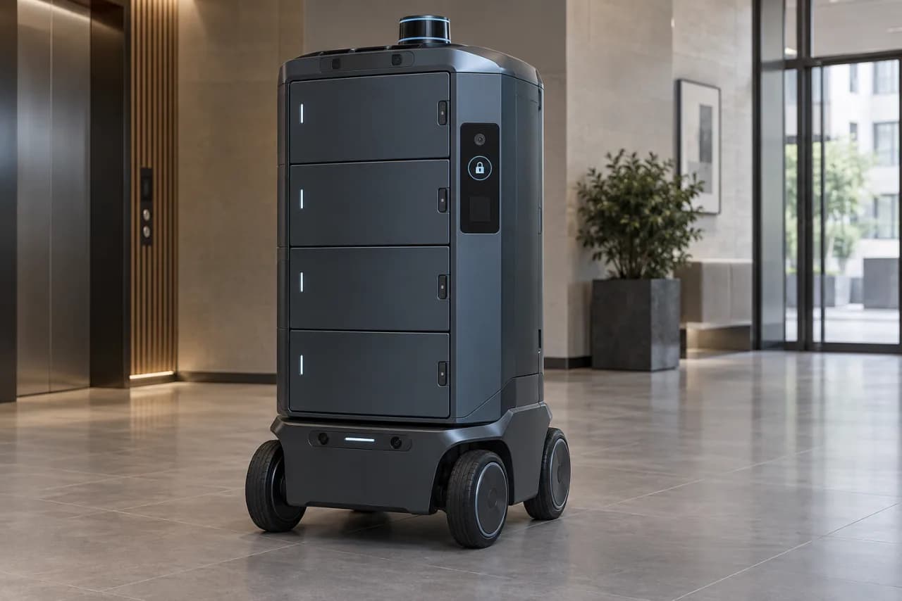 Parcel delivery robot concept