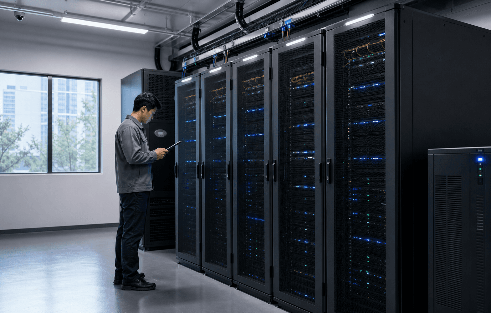 小区级 GPU 微型算力中心运维现场