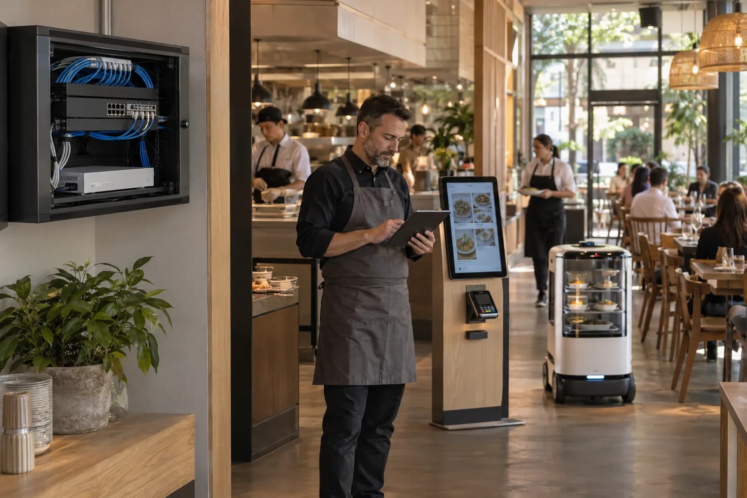 Retail sites: separate business and guest traffic