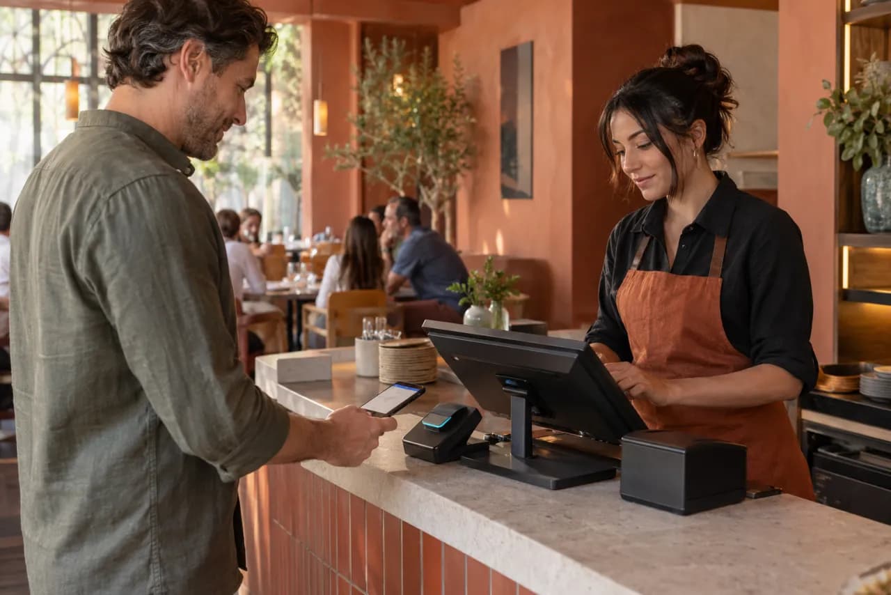 POS and payment scene concept