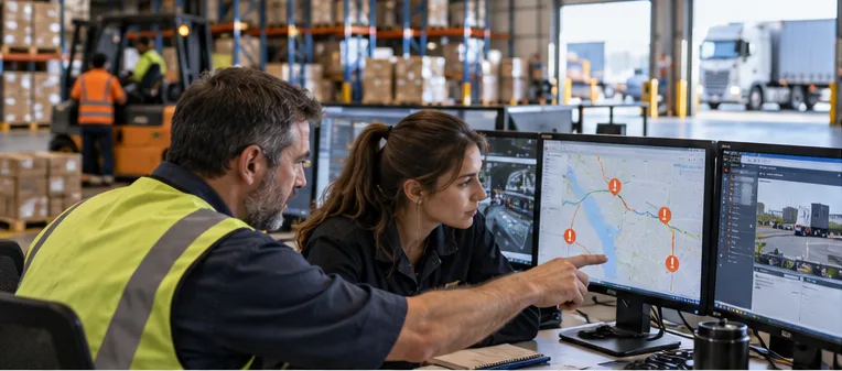 Logistics exceptions and ticket orchestration